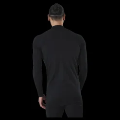 Discount Norfolk Ubbe Long Sleeve with Zip 100% Merino Wool Black Svart