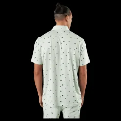 Online adidas Ultimate365 Allover Print Golf Polo Shirt Linen Green / Shadow Green / Impact Yellow Vit