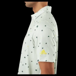 Online adidas Ultimate365 Allover Print Golf Polo Shirt Linen Green / Shadow Green / Impact Yellow Vit