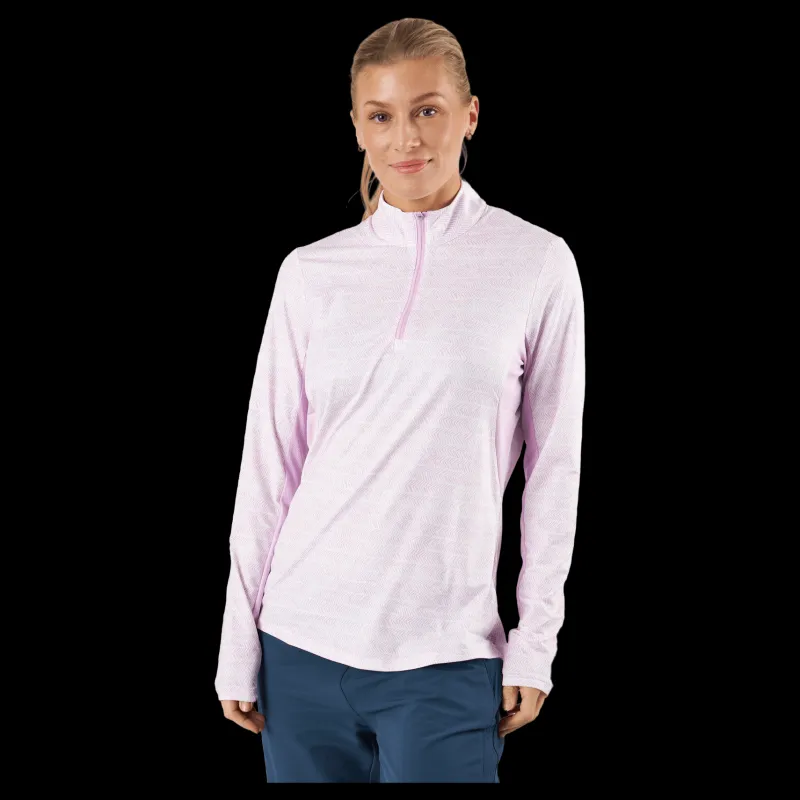 adidas Ultimate365 Polo Long-Sleeve Top Bliss c Lila Hot
