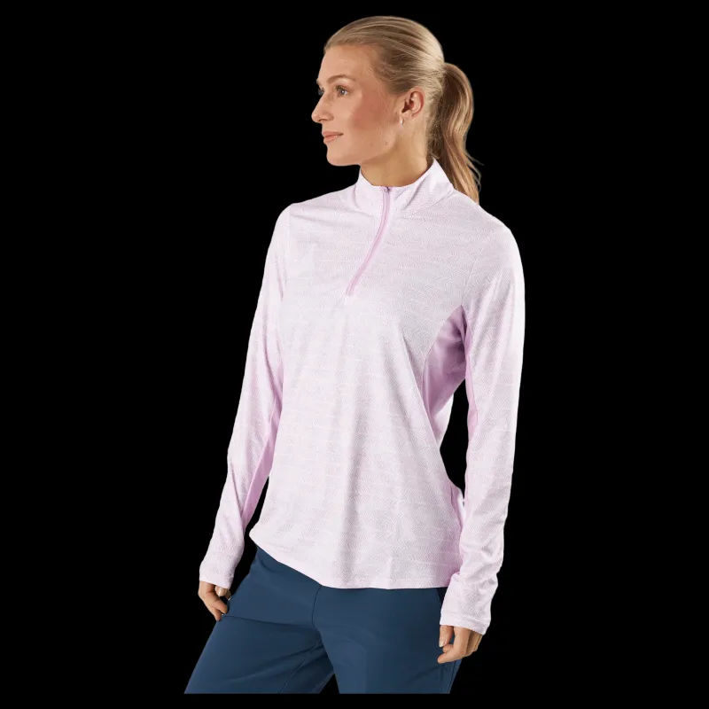 adidas Ultimate365 Polo Long-Sleeve Top Bliss c Lila Hot