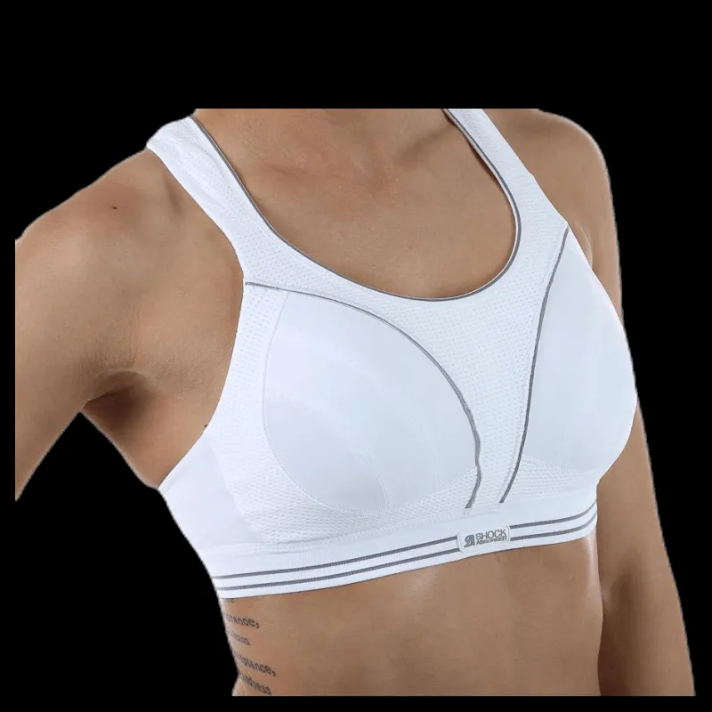 Hot Shock Absorber Ultimate Run Bra White Vit