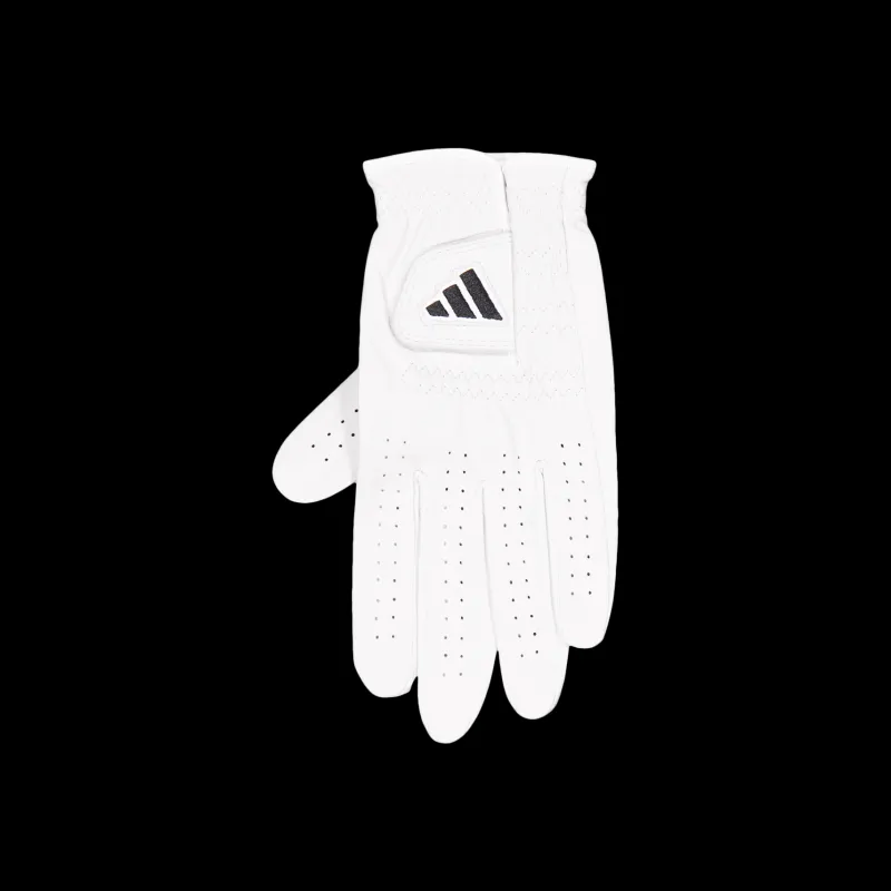 adidas Ultimate Single Leather Golf Glove White / Black Vit New