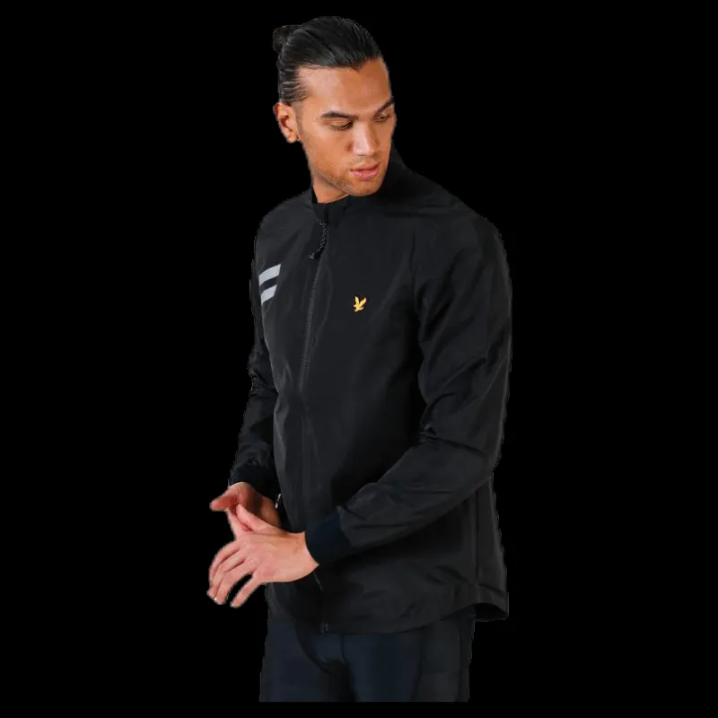 Clearance Lyle & Scott Ultra Stretch Run Jacket Black Svart