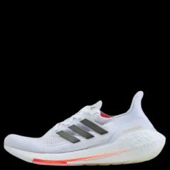 Best adidas Ultraboost 21 Shoes Cloud White / Core Black / Solar Red Vit