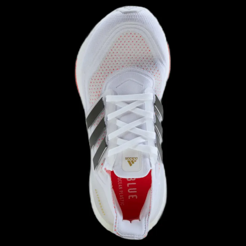 Best adidas Ultraboost 21 Shoes Cloud White / Core Black / Solar Red Vit