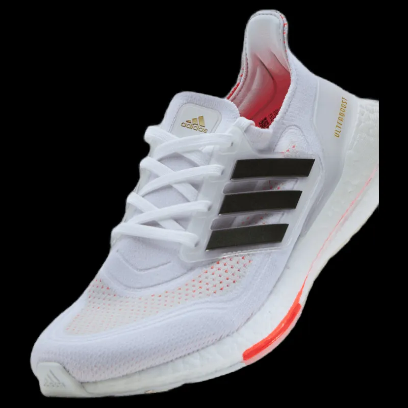 Best adidas Ultraboost 21 Shoes Cloud White / Core Black / Solar Red Vit