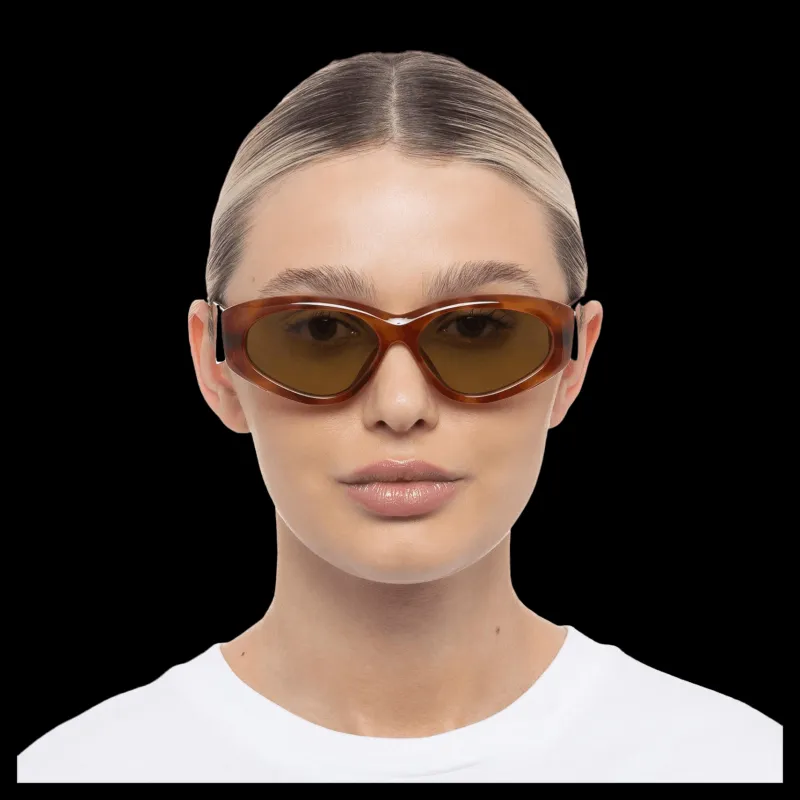 Sale Le Specs Under Wraps Vintage Tort Brun
