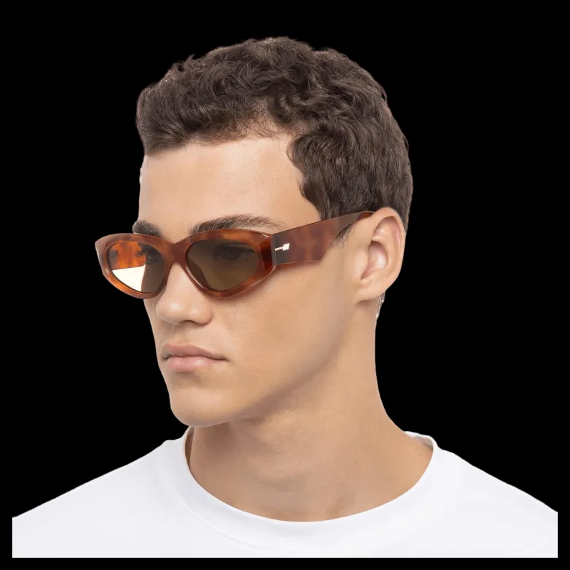 Sale Le Specs Under Wraps Vintage Tort Brun