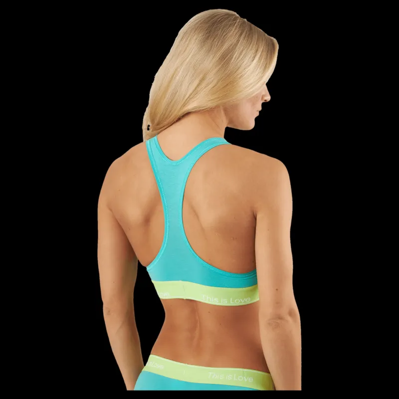 Clearance Calvin Klein Unlined Bralette Green Turkos