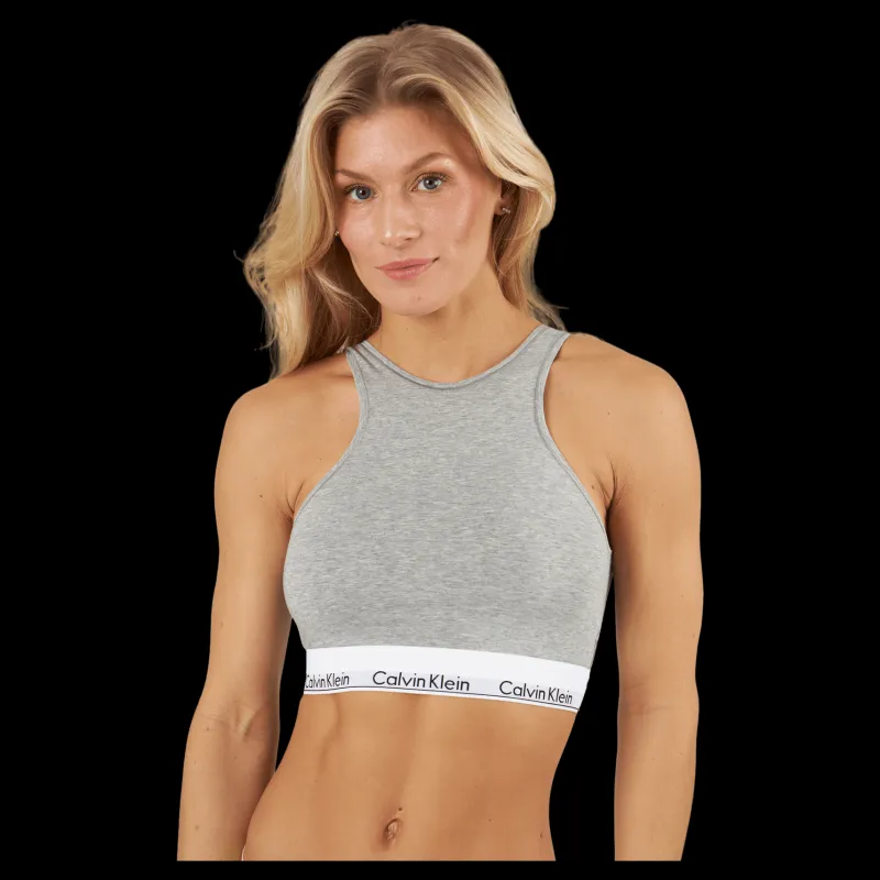 Calvin Klein Unlined Bralette Grey Grå Sale