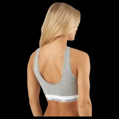 Calvin Klein Unlined Bralette Grey Grå Sale