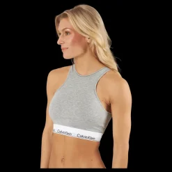 Calvin Klein Unlined Bralette Grey Grå Sale