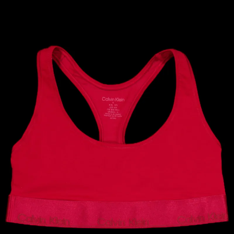 New Calvin Klein Unlined Bralette Juneberry Röd