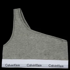 Hot Calvin Klein Unlined Bralette (one Shoulder Grey Grå