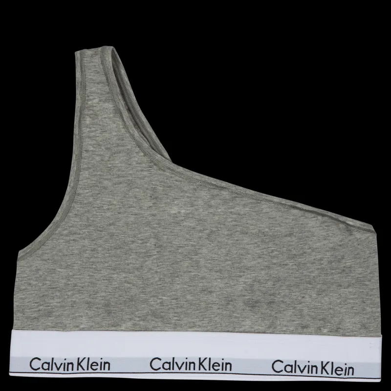 Hot Calvin Klein Unlined Bralette (one Shoulder Grey Grå
