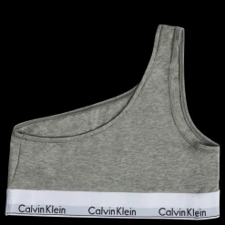 Hot Calvin Klein Unlined Bralette (one Shoulder Grey Grå
