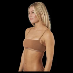 New Calvin Klein Unlined Bralette 2pk Sandalwood/sandalwood Brun