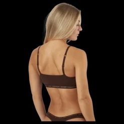 Calvin Klein Unlined Bralette 2pk Umber/umber Svart Discount