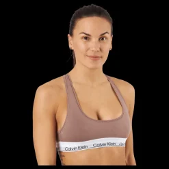 Calvin Klein Unlined Bralette Rich Taupe Beige Sale