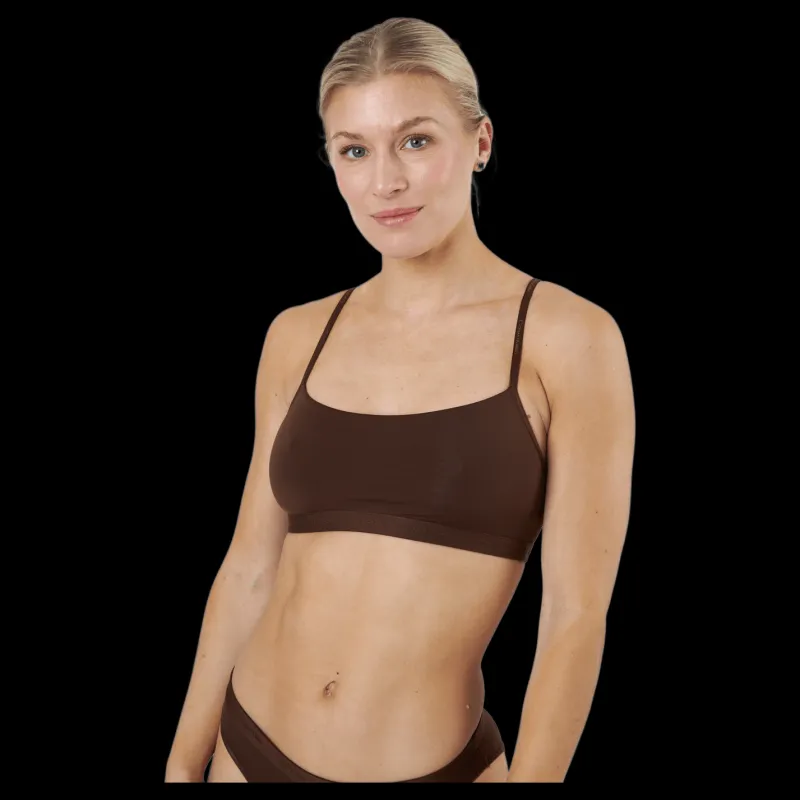 Calvin Klein Unlined Bralette Umber Brun New