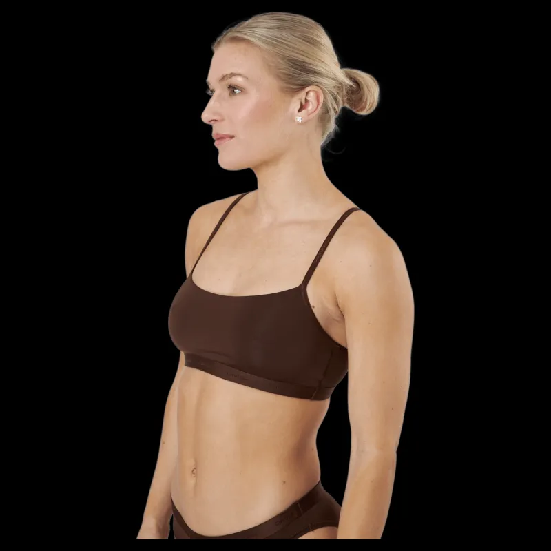 Calvin Klein Unlined Bralette Umber Brun New