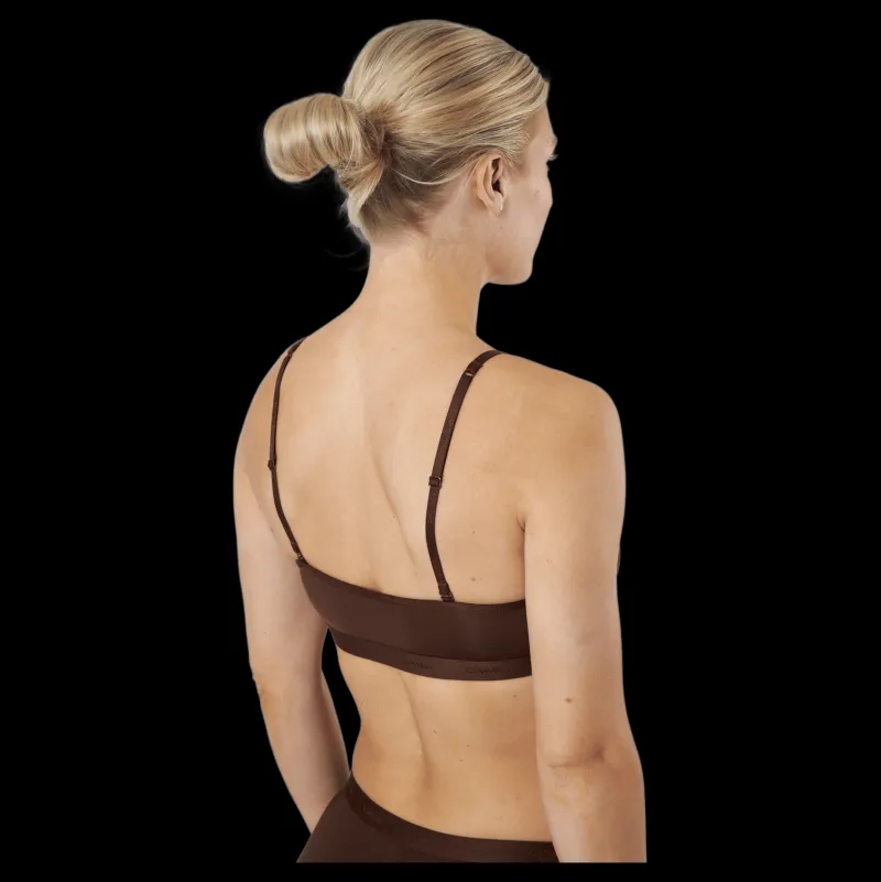 Calvin Klein Unlined Bralette Umber Brun New