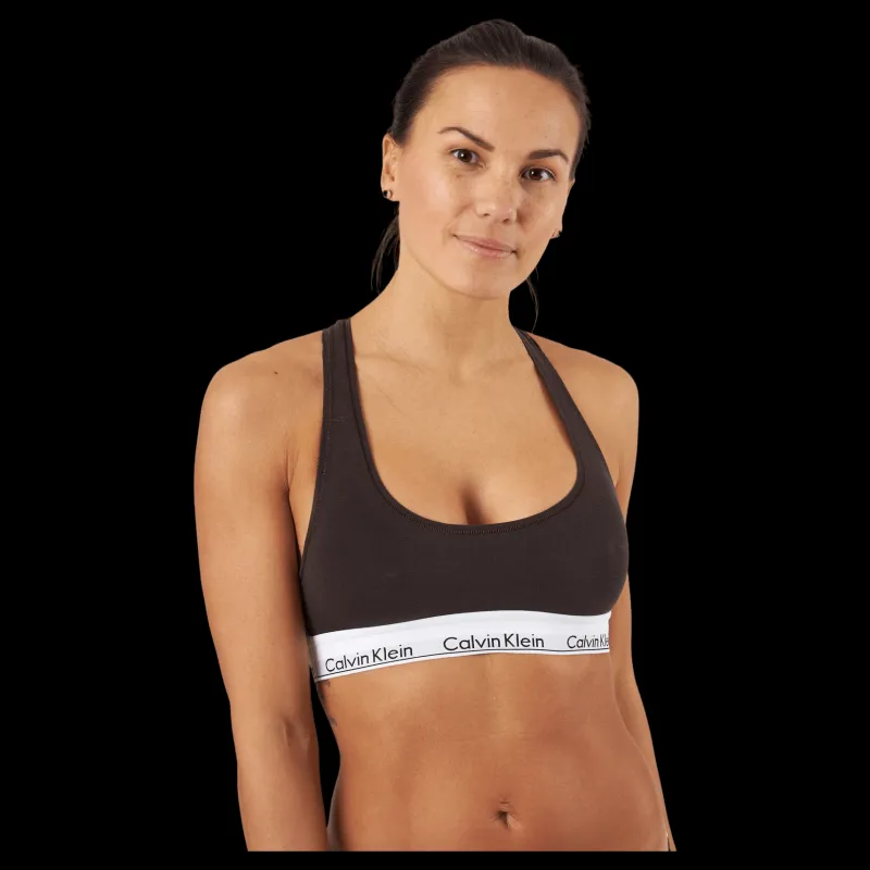 Calvin Klein Unlined Bralette Woodland Brun New