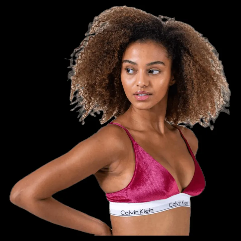 Hot Calvin Klein Unlined Triangle Red Röd