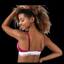 Hot Calvin Klein Unlined Triangle Red Röd