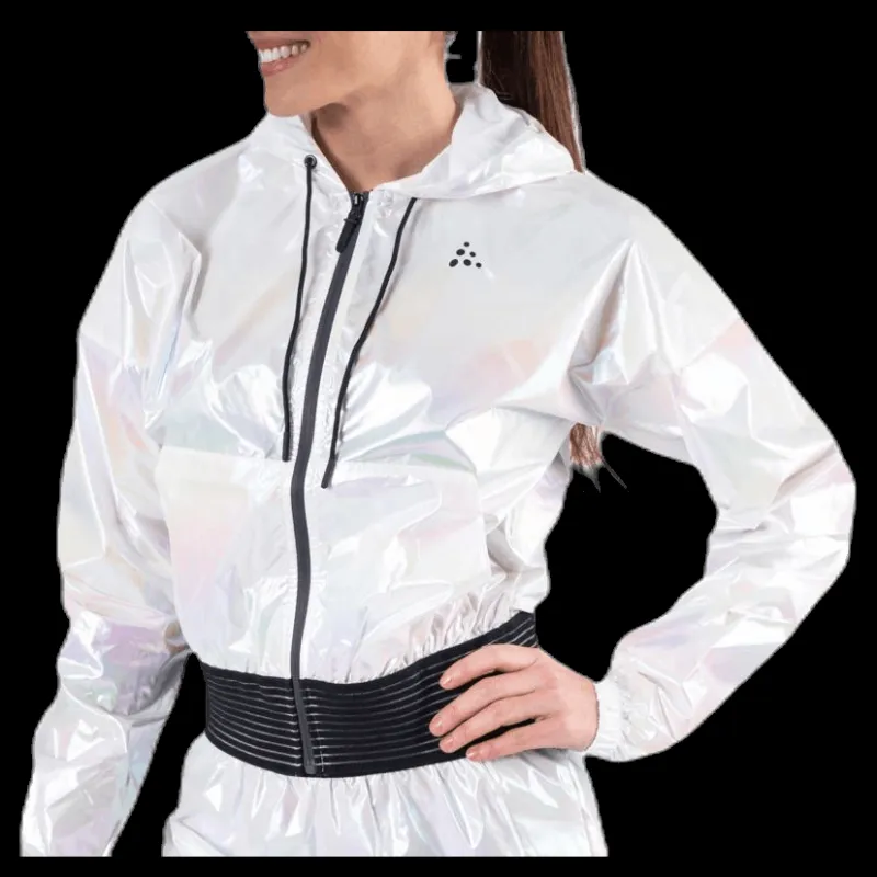 New Craft UNMTD Shiny Hood Jacket Patterned/White Mönstrad och Vit