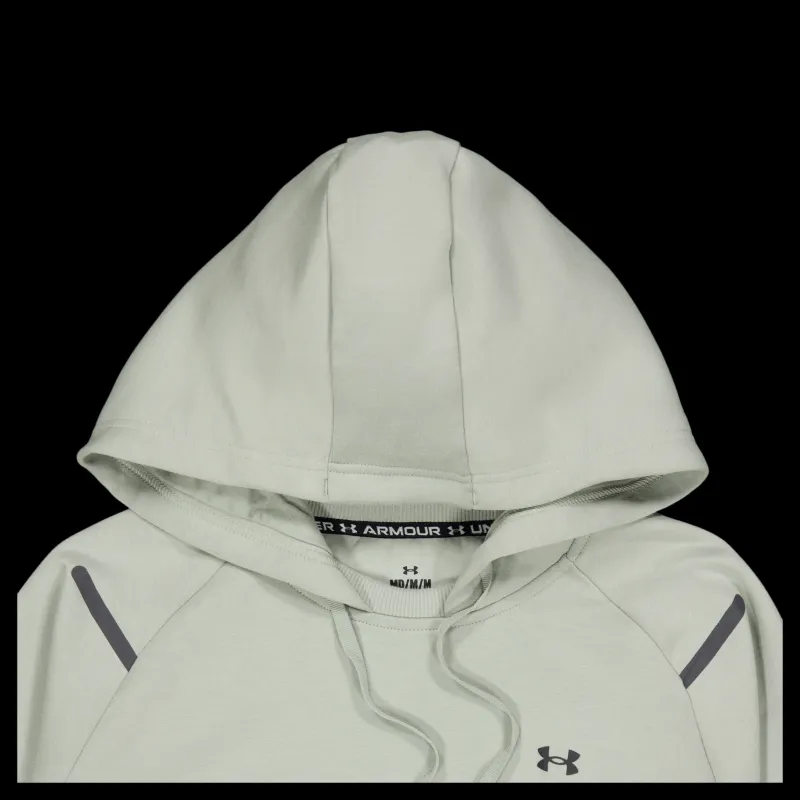 Clearance Under Armour Unstoppable Flc Hoodie Grove Green Grå