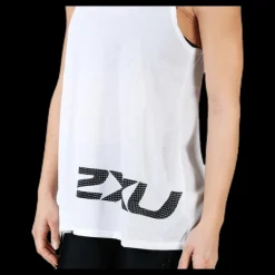 Sale 2XU Urban Graphic Singlet White/Black Vit och Svart