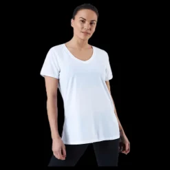 Clearance 2XU URBAN V Neck Hi Low Tee White Vit