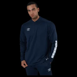 Discount Umbro UX Elite Halfzip Top Blue/White Blå och Vit