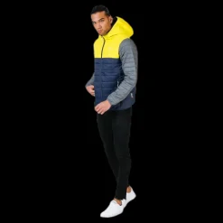 Outlet 2117 of Sweden Vallerås Jacket Blue/Grey/Yellow Blå, Grå och Gul