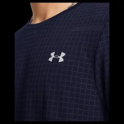 Under Armour Vanish Seamless Grid Ss Midnight Navy Blå Sale