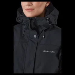 Didriksons Vanja Wns Jkt Black Svart Sale