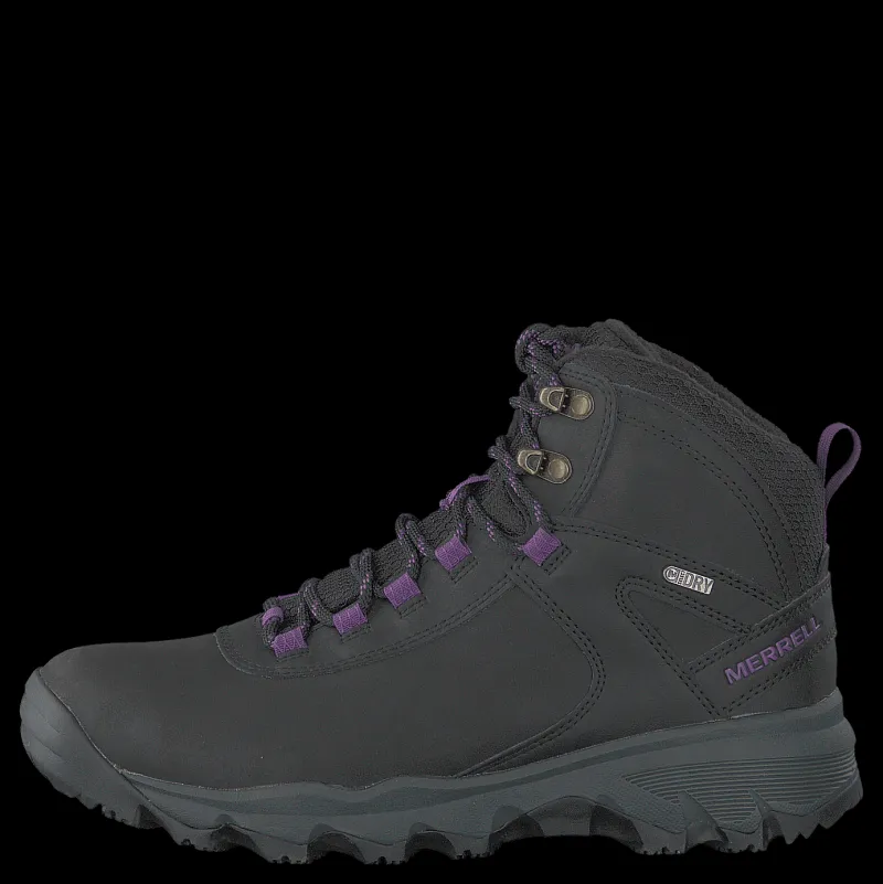 Merrell Vego Mid Leather North Wp Ice+ Black/gloxinia Svart Hot