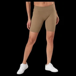 Only Vicky Rib Seamless Shorts Beige Outlet