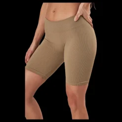 Only Vicky Rib Seamless Shorts Beige Outlet