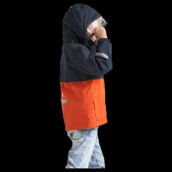 Didriksons Viken Kids Jacket Blue/Orange Blå och Orange Hot