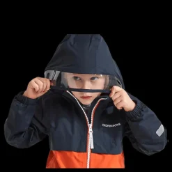Didriksons Viken Kids Jacket Blue/Orange Blå och Orange Hot