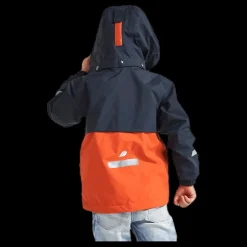 Didriksons Viken Kids Jacket Blue/Orange Blå och Orange Hot