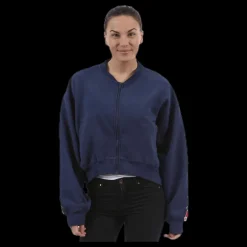 Svea Violet Zip Sweat Blue Blå Clearance