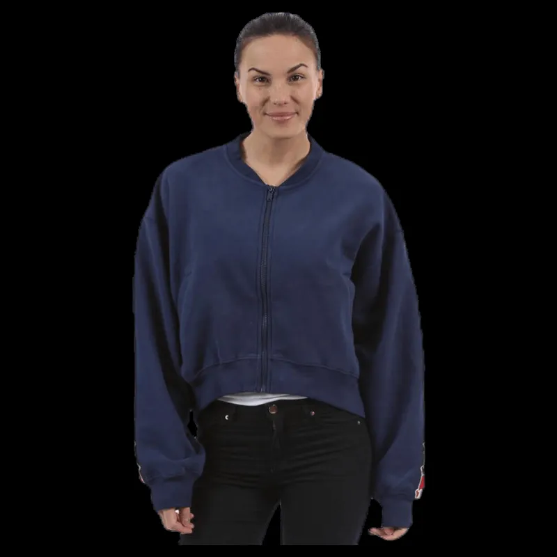 Svea Violet Zip Sweat Blue Blå Clearance