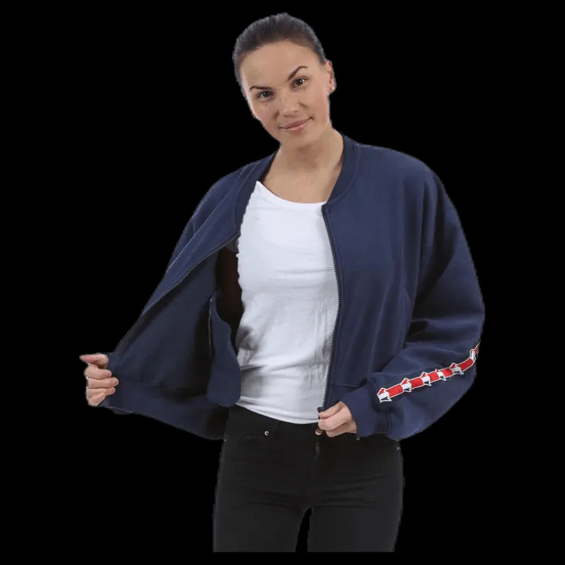 Svea Violet Zip Sweat Blue Blå Clearance