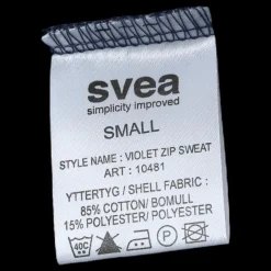 Svea Violet Zip Sweat Blue Blå Clearance