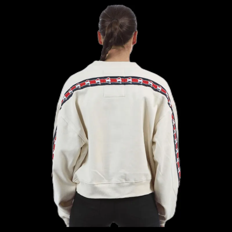 Online Svea Violet Zip Sweat White Vit
