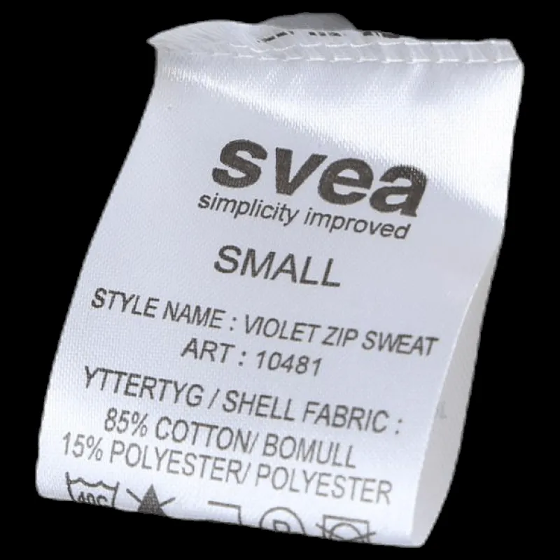 Online Svea Violet Zip Sweat White Vit